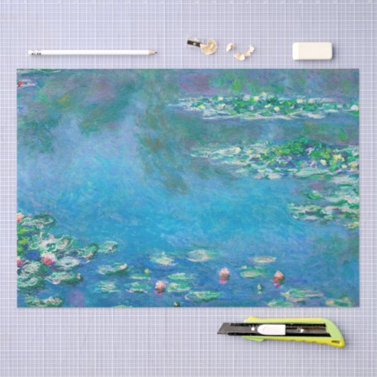Papier Mousseline Nappes D'Eau, Découpage Claude Monet (Artisanat)