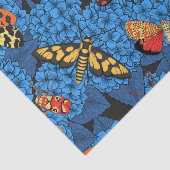 Papier Mousseline Nappes phréatiques bleu hydrangée (Détail)