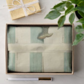 Papier Mousseline Narwhal Antique Baleine Aquarelle Art scientifique (Cadeau)