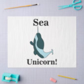 Papier Mousseline Narwhal Sea Unicorn Funny (Artisanat)