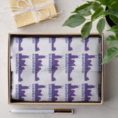 Papier Mousseline Nashville Skyline Purple (Cadeau)