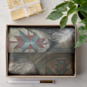 Papier Mousseline Native American Elder & Child Prayer Decoupage (Cadeau)