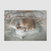 Papier Mousseline Native Warrior Profile & Horse Decoupage (Recto)