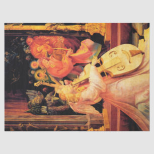 PAPIER MOUSSELINE NATIVITÉ, ANGES DE LA MUSIQUE - MAGIE DE NOËL