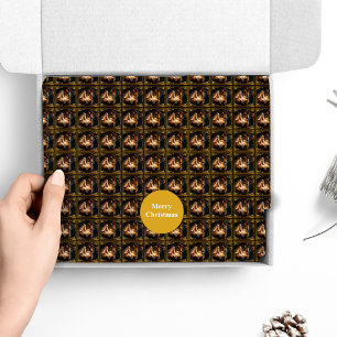 Papier Mousseline Nativité de Noël Sainte Famille Religieuse