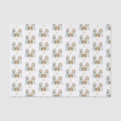 Papier Mousseline Nativité Marie Joseph Bébé Jésus Noël (Recto)