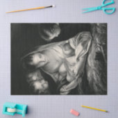 Papier Mousseline Nativité Naissance de Jésus Christ Anges Vierge Ma (Artisanat)