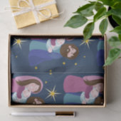 Papier Mousseline Nativité Noël (Cadeau)