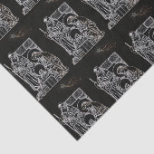 PAPIER MOUSSELINE NATIVITÉ NOIRE BLANCHE ET OR (Détail)