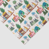 Papier Mousseline Nativity Scene Ecru Hand drawn Christmas (Détail)