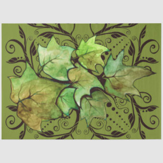 Papier Mousseline Nature de Lierre Vert