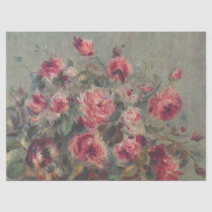 Papier Mousseline Nature morte : Roses par Renoir