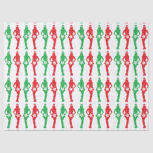 Papier Mousseline Naughty Christmas Shoppers