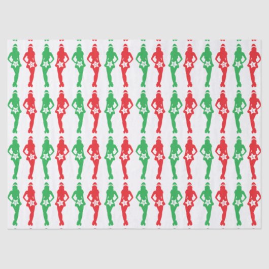 Papier Mousseline Naughty Christmas Shoppers (Recto)