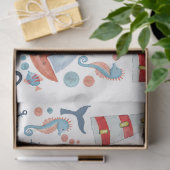 Papier Mousseline Nautical Beach Ancre Sea Shells Voilier (Cadeau)