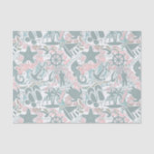 Papier Mousseline Nautical Beach Collage (Recto)