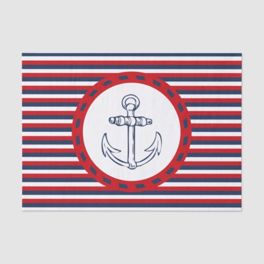 Papier Mousseline Nautical design (Recto)
