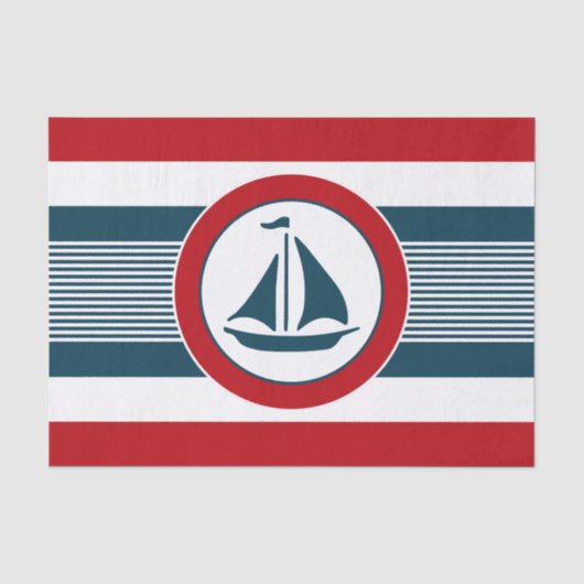 Papier Mousseline Nautical design (Recto)
