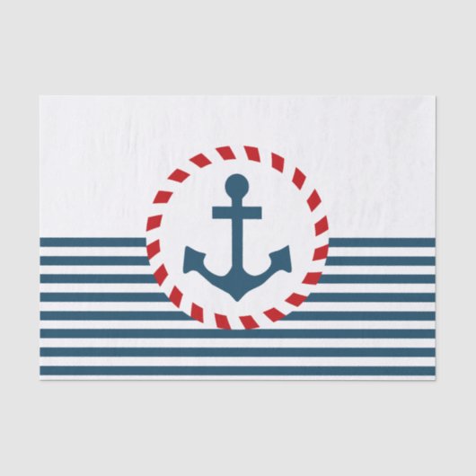 Papier Mousseline Nautical design (Recto)