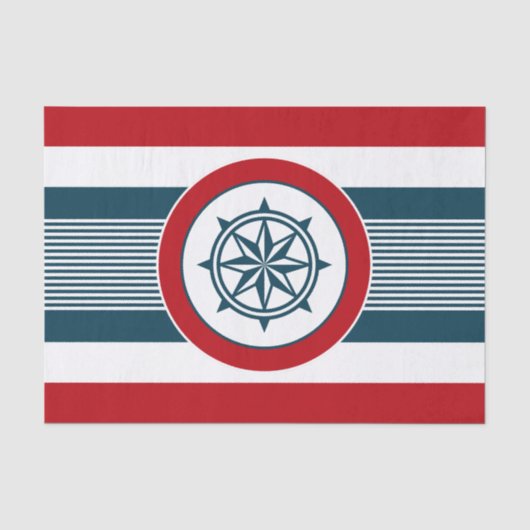 Papier Mousseline Nautical design (Recto)