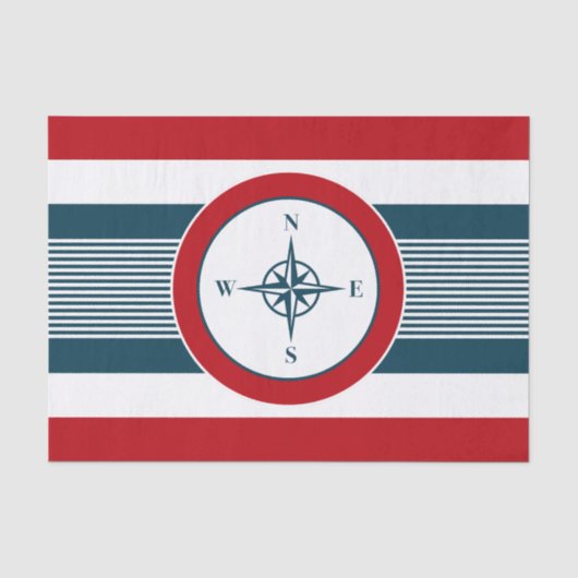Papier Mousseline Nautical design (Recto)