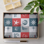 Papier Mousseline Nautical themed design (Cadeau)