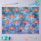 Papier Mousseline Nautical Waves Design 2 (Artisanat)