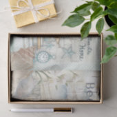 Papier Mousseline Nautique Plage Design Series 1 (Cadeau)