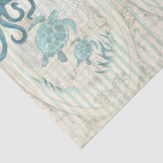 Papier Mousseline Nautique Plage Design Series 2 (Détail)