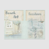 Papier Mousseline Nautique Plage Design Series 4 (Recto)