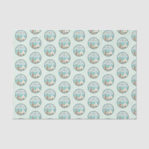 Papier Mousseline Nautique Plage Design Series 5
