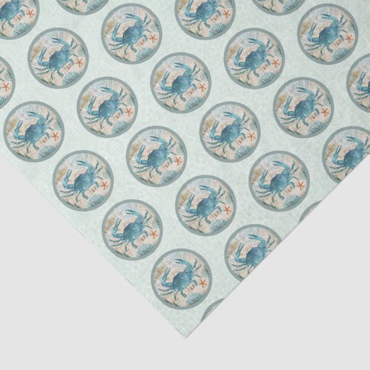 Papier Mousseline Nautique Plage Design Series 7 (Détail)