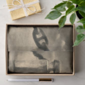 Papier Mousseline Nautique Plage d'été Front Sepia Brown Aquarelle (Cadeau)