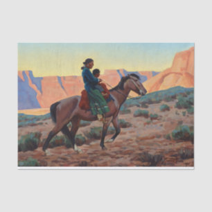Papier Mousseline Navajo Mother par Maynard Dixon