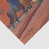 Papier Mousseline Navajos dans un canyon par Maynard Dixon (Détail)