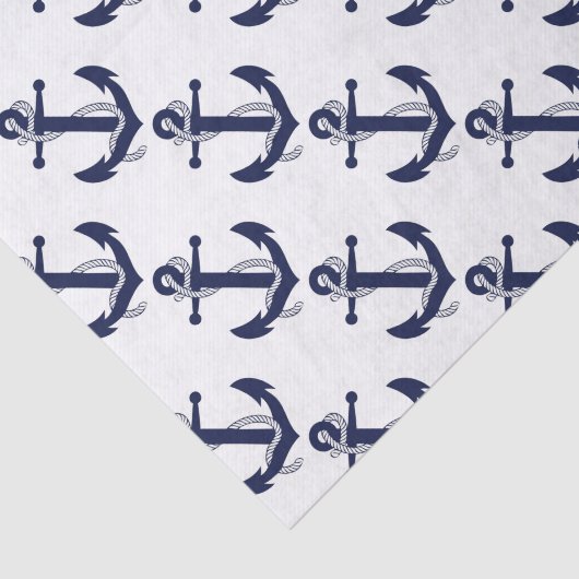 Papier Mousseline Navigation de la marine d'Ancre (Détail)