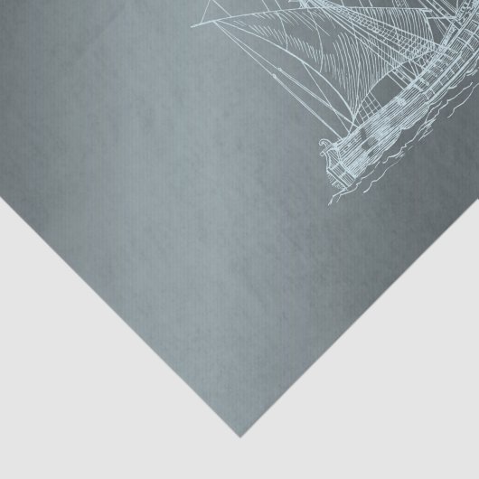 Papier Mousseline navire (Détail)