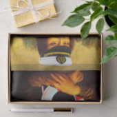 Papier Mousseline Navire Ahoy Mona Lisa (Cadeau)