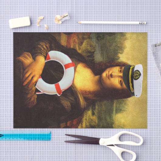 Papier Mousseline Navire Ahoy Mona Lisa (Artisanat)