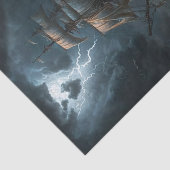 Papier Mousseline Navire de tempête (Détail)