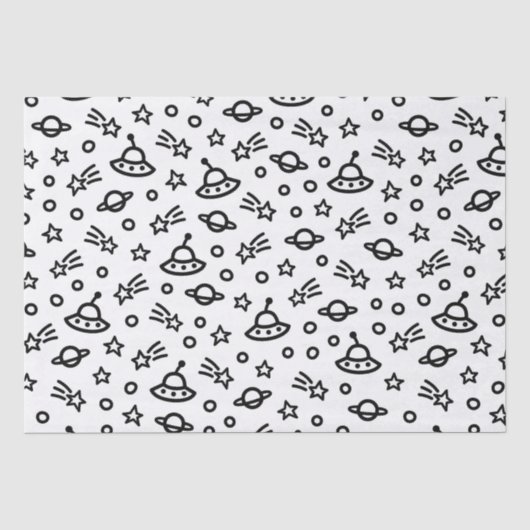 Papier Mousseline Navire spatial (Recto)