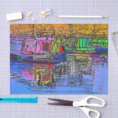 PAPIER MOUSSELINE NAVIRES (Artisanat)