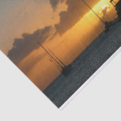 Papier Mousseline Navires et Sunset Tropical Seascape (Détail)