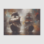 Papier Mousseline Navires vikings découpés Stormbound (Recto)
