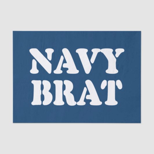 PAPIER MOUSSELINE NAVY BRAT (Recto)