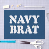 PAPIER MOUSSELINE NAVY BRAT (Artisanat)