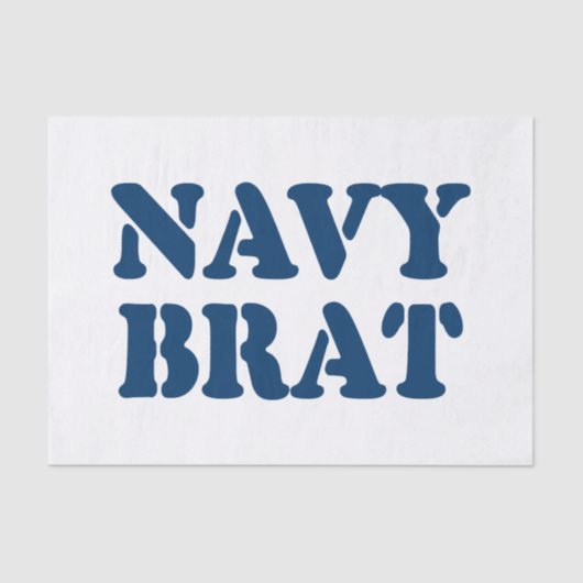 PAPIER MOUSSELINE NAVY BRAT (Recto)