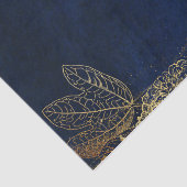 Papier Mousseline Navy et Or (Détail)