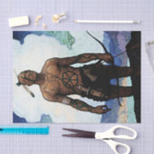 Papier Mousseline NC Wyeth Peinture "Dernière des Mohicans" (Artisanat)