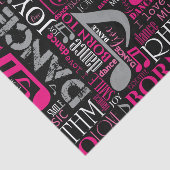 Papier Mousseline Né à Dance Pink ID277 (Détail)